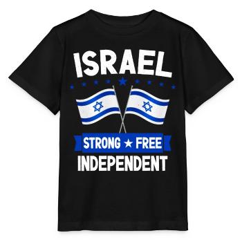 Israel - Stanley/Stella Kinder T-Shirt MINI CREATOR  - Schwarz - Vorne - Mikhail (115cm)