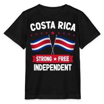 Costa Rica - Stanley/Stella Kinder T-Shirt MINI CREATOR  - Schwarz - Vorne - Mikhail (115cm)