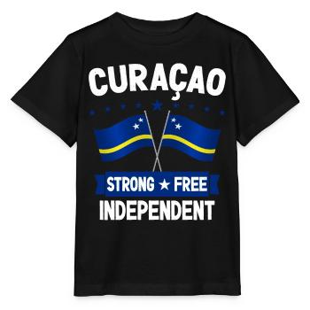 Curaçao - Stanley/Stella Kinder T-Shirt MINI CREATOR  - Schwarz - Vorne - Mikhail (115cm)