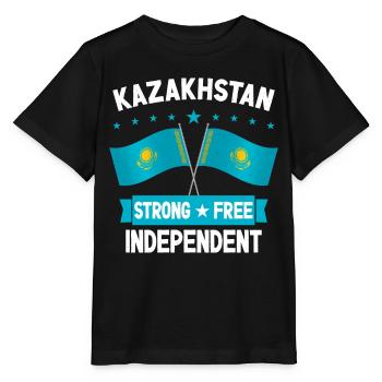 Kazakhstan - T-shirt bio MINI CREATOR Stanley/Stella Enfant - noir - Devant - Mikhail (115cm)