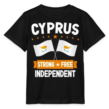 Zypern - Stanley/Stella Kinder T-Shirt MINI CREATOR  - Schwarz - Vorne - Mikhail (115cm)