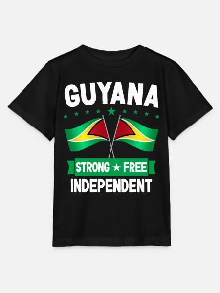 Guyana - Stanley/Stella Kinder T-Shirt MINI CREATOR - Schwarz