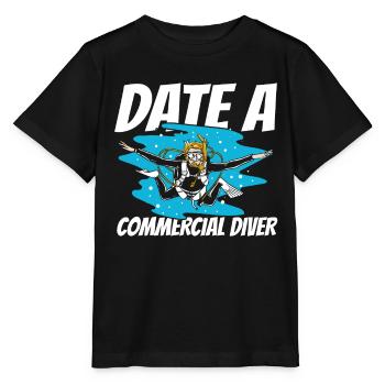 Diving Diver Commercial Diving - Stanley/Stella MINI CREATOR Kids’ T-Shirt - black - Front - Mikhail (115cm)