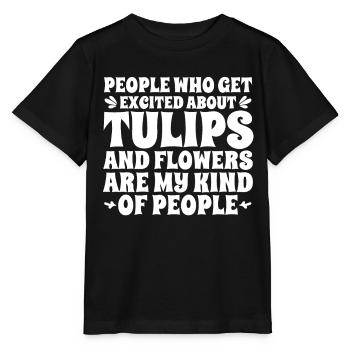 Tulipes Tulipes - T-shirt bio MINI CREATOR Stanley/Stella Enfant - noir - Devant - Mikhail (115cm)