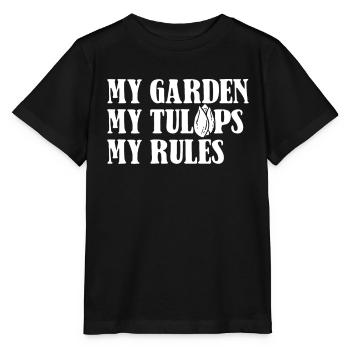 Tulipes Tulipes - T-shirt bio MINI CREATOR Stanley/Stella Enfant - noir - Devant - Mikhail (115cm)