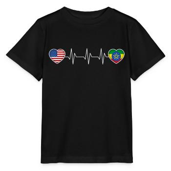 Ethiopia - Stanley/Stella MINI CREATOR Kids’ T-Shirt - black - Front - Mikhail (115cm)