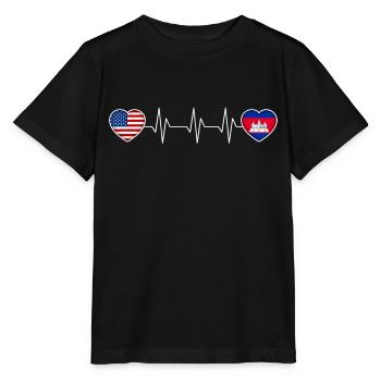 Cambodia - Stanley/Stella MINI CREATOR Kids’ T-Shirt - black - Front - Mikhail (115cm)