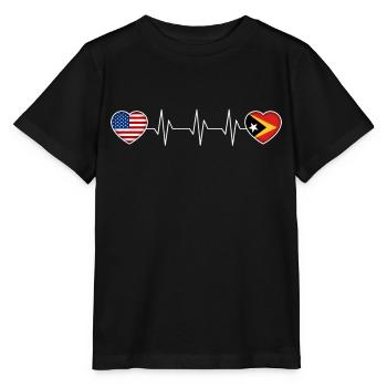 Timor oriental - T-shirt bio MINI CREATOR Stanley/Stella Enfant - noir - Devant - Mikhail (115cm)