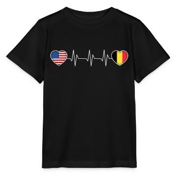 Belgien - Stanley/Stella Kinder T-Shirt MINI CREATOR  - Schwarz - Vorne - Mikhail (115cm)