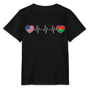 Burkina Faso - T-shirt bio MINI CREATOR Stanley/Stella Enfant - noir - Devant - Mikhail (115cm)