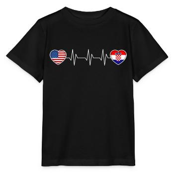Kroatien - Stanley/Stella Kinder T-Shirt MINI CREATOR  - Schwarz - Vorne - Mikhail (115cm)