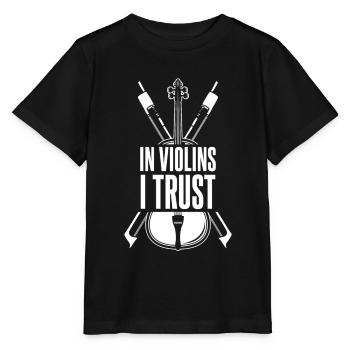 Violon Violon - T-shirt bio MINI CREATOR Stanley/Stella Enfant - noir - Devant - Mikhail (115cm)