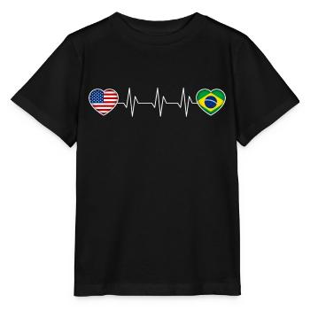 Brazil - Stanley/Stella MINI CREATOR Kids’ T-Shirt - black - Front - Mikhail (115cm)