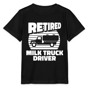 Cow Milk Milk Truck - Stanley/Stella MINI CREATOR Kids’ T-Shirt - black - Front - Mikhail (115cm)