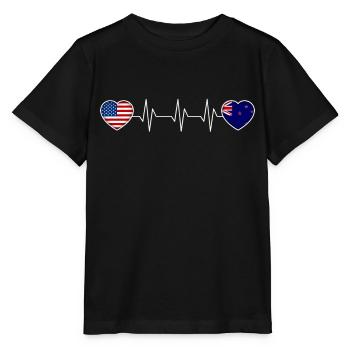 Neuseeland - Stanley/Stella Kinder T-Shirt MINI CREATOR  - Schwarz - Vorne - Mikhail (115cm)