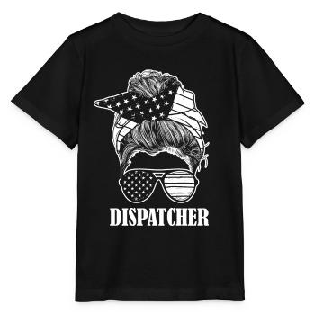 Répartiteur du centre de contrôle des appels d’urgence - T-shirt bio MINI CREATOR Stanley/Stella Enfant - noir - Devant - Mikhail (115cm)