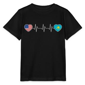 Kazakhstan - T-shirt bio MINI CREATOR Stanley/Stella Enfant - noir - Devant - Mikhail (115cm)
