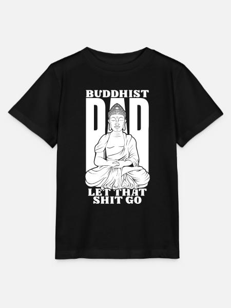 Buddha Buddhist Papa - Stanley/Stella Kinder T-Shirt MINI CREATOR - Schwarz
