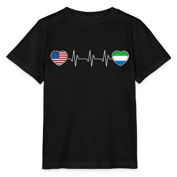 Sierra Leone - Stanley/Stella Kinder T-Shirt MINI CREATOR  - Schwarz - Vorne - Mikhail (115cm)