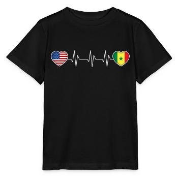 Sénégal - T-shirt bio MINI CREATOR Stanley/Stella Enfant - noir - Devant - Mikhail (115cm)