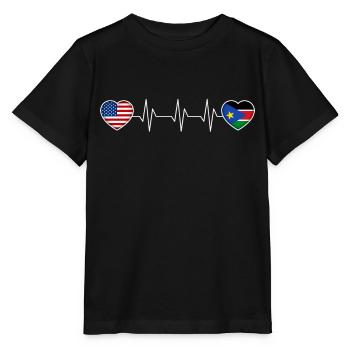 South Sudan - Stanley/Stella MINI CREATOR Kids’ T-Shirt - black - Front - Mikhail (115cm)