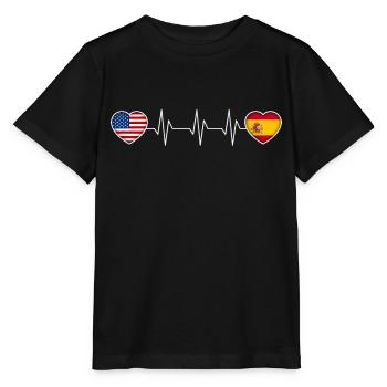 Spanien - Stanley/Stella Kinder T-Shirt MINI CREATOR  - Schwarz - Vorne - Mikhail (115cm)