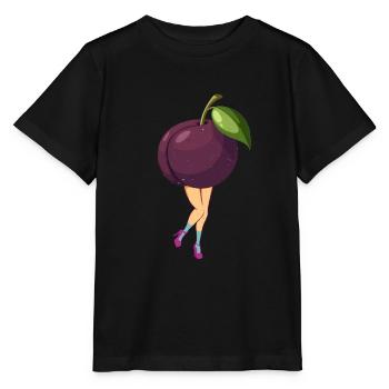 Prunes fraîches - T-shirt bio MINI CREATOR Stanley/Stella Enfant - noir - Devant - Mikhail (115cm)