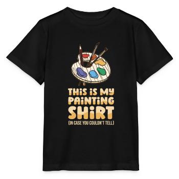 Peintre Vernisseur drôle - T-shirt bio MINI CREATOR Stanley/Stella Enfant - noir - Devant - Mikhail (115cm)
