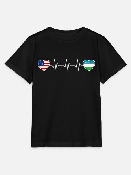 Usbekistan - Stanley/Stella Kinder T-Shirt MINI CREATOR  - Schwarz