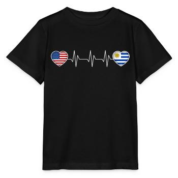 Uruguay - Stanley/Stella MINI CREATOR Kids’ T-Shirt - black - Front - Mikhail (115cm)