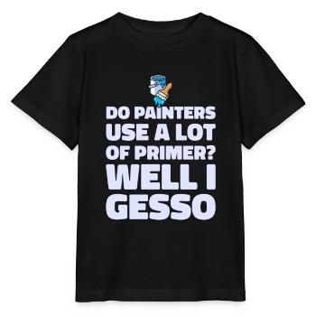 Peintre Vernisseur drôle - T-shirt bio MINI CREATOR Stanley/Stella Enfant - noir - Devant - Mikhail (115cm)