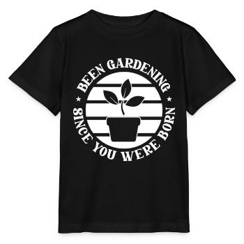 Hobbygärtner Garten Gartenmama - Stanley/Stella Kinder T-Shirt MINI CREATOR  - Schwarz - Vorne - Mikhail (115cm)