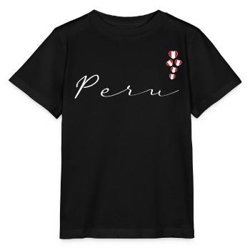 Pérou - T-shirt bio MINI CREATOR Stanley/Stella Enfant - noir - Devant - Mikhail (115cm)
