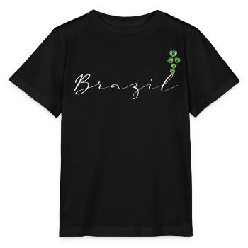 Brazil - Stanley/Stella MINI CREATOR Kids’ T-Shirt - black - Front - Mikhail (115cm)