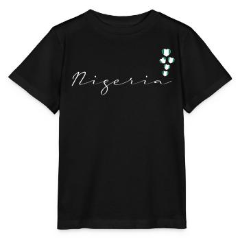 Nigeria - Stanley/Stella Kinder T-Shirt MINI CREATOR  - Schwarz - Vorne - Mikhail (115cm)
