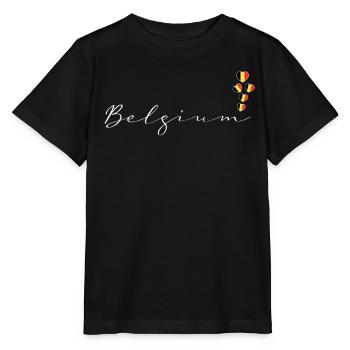 Belgien - Stanley/Stella Kinder T-Shirt MINI CREATOR  - Schwarz - Vorne - Mikhail (115cm)