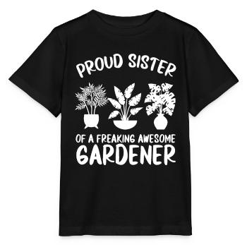 Jardinier amateur jardinier jardinier - T-shirt bio MINI CREATOR Stanley/Stella Enfant - noir - Devant - Mikhail (115cm)