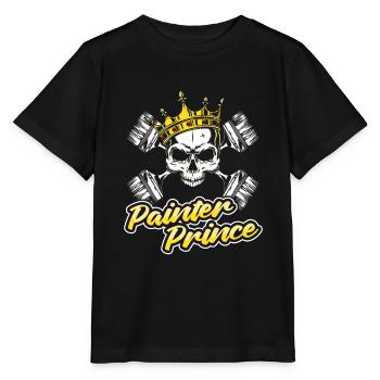 Peintre Vernisseur Prince - T-shirt bio MINI CREATOR Stanley/Stella Enfant - noir - Devant - Mikhail (115cm)