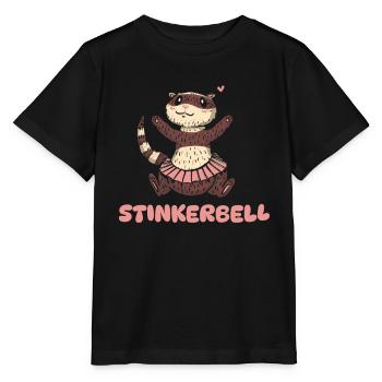 Putois furet mignon - T-shirt bio MINI CREATOR Stanley/Stella Enfant - noir - Devant - Mikhail (115cm)