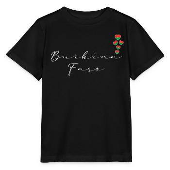 Burkina Faso - T-shirt bio MINI CREATOR Stanley/Stella Enfant - noir - Devant - Mikhail (115cm)