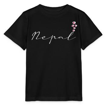 Nepal - Stanley/Stella MINI CREATOR Kids’ T-Shirt - black - Front - Mikhail (115cm)