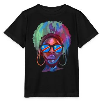 République démocratique du Congo - T-shirt bio MINI CREATOR Stanley/Stella Enfant - noir - Devant - Mikhail (115cm)