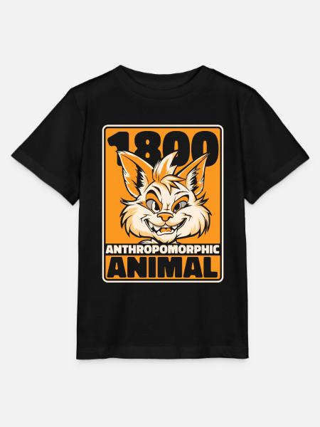 Furry Fandom Fursuits Lustig - Stanley/Stella Kinder T-Shirt MINI CREATOR - Schwarz