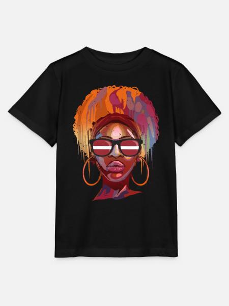 Lettland - Stanley/Stella Kinder T-Shirt MINI CREATOR  - Schwarz