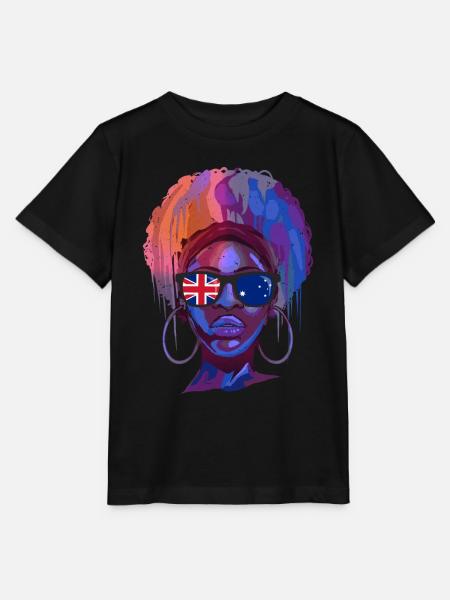 Australien - Stanley/Stella Kinder T-Shirt MINI CREATOR - Schwarz
