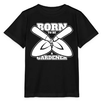 Hobbygärtner Garten Gartenhund - Stanley/Stella Kinder T-Shirt MINI CREATOR  - Schwarz - Vorne - Mikhail (115cm)