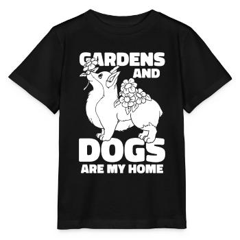 Hobbygärtner Garten Gartenhund - Stanley/Stella Kinder T-Shirt MINI CREATOR  - Schwarz - Vorne - Mikhail (115cm)