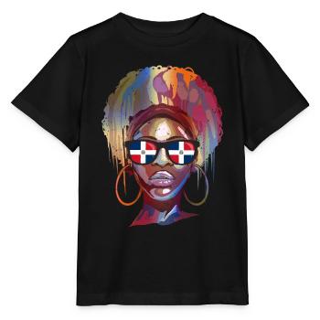 Dominikanische Republik - Stanley/Stella Kinder T-Shirt MINI CREATOR  - Schwarz - Vorne - Mikhail (115cm)