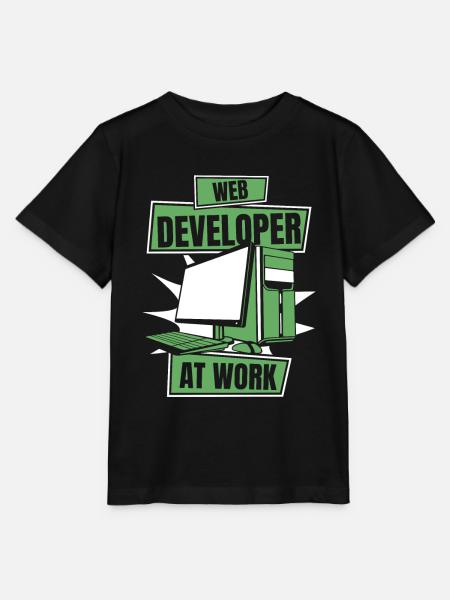 Web Entwickler Webdeveloper Cool - Stanley/Stella Kinder T-Shirt MINI CREATOR  - Schwarz