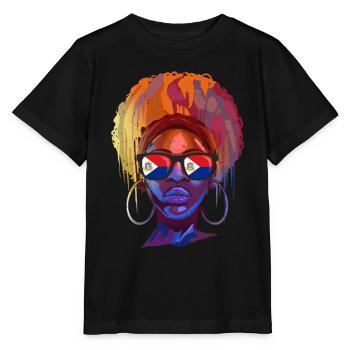 Sint Maarten - Stanley/Stella Kinder T-Shirt MINI CREATOR  - Schwarz - Vorne - Mikhail (115cm)